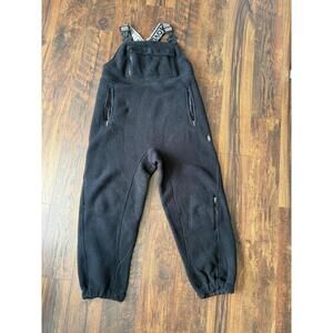 Free People FP Movement Hit The Slopes Salopette Bibs Womens Black SZ Medium